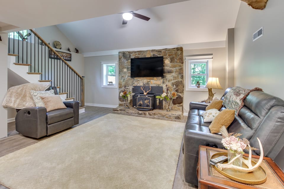 On-Site Biking Trails! Dahlonega Adventure Base House in Georgia