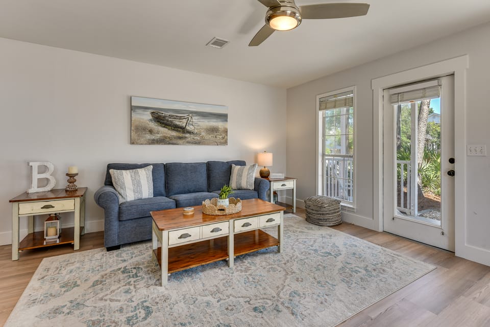 Walk to Ocean & Eats: Santa Rosa Beach Cottage House in South Walton County