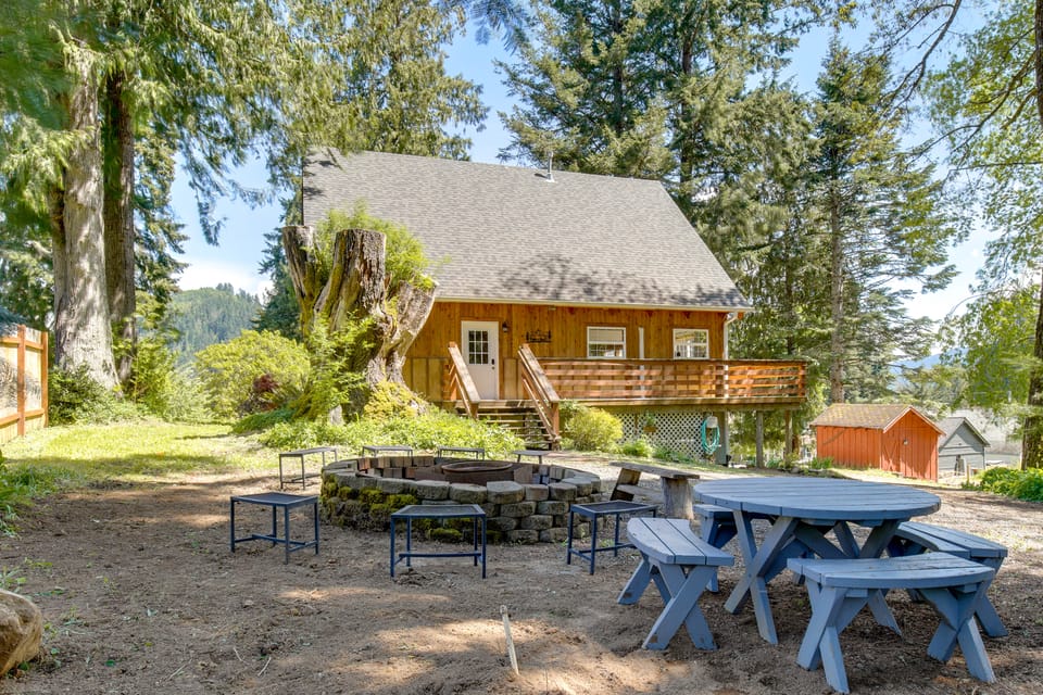 Mount Rainier Views & Hot Tub: Pet-Friendly Cabin! House in Washington