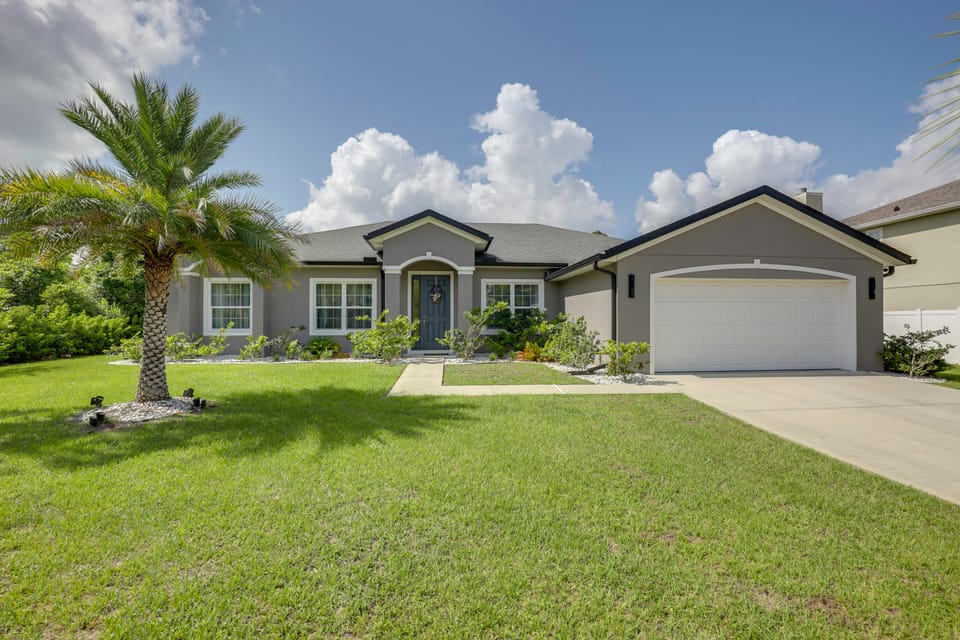 Private Outdoor Oasis! Home 12 Mi to Flagler Beach House in Palm Coast