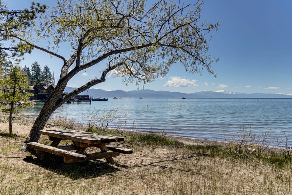 Walk to Beach, Trails! Luxe Lake Tahoe Home + Deck House in Tahoe Vista