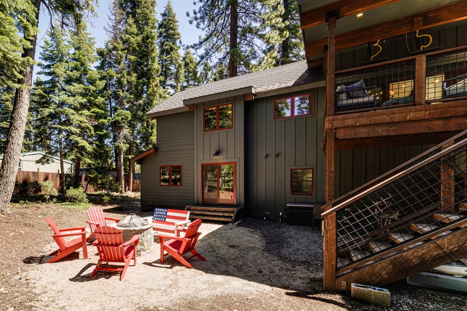 Walk to Beach, Trails! Luxe Lake Tahoe Home + Deck House in Tahoe Vista
