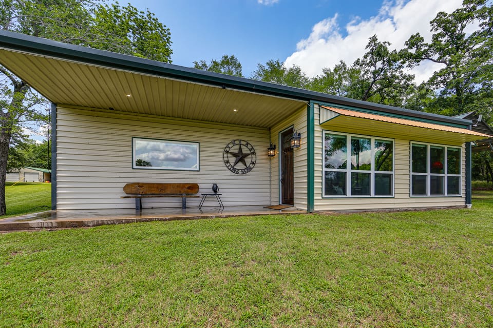 Fish On-Site! 35-Acre Escape Near Cedar Creek Lake House in Texas
