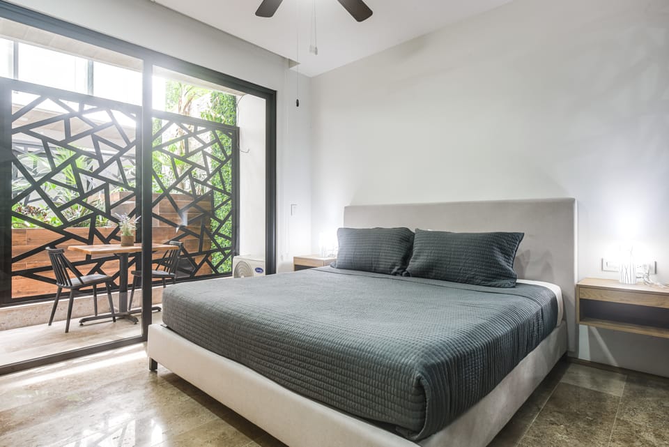 Walk to Beach & 5th Ave! Chic Studio w/ Patio Apartment in Playa del Carmen
