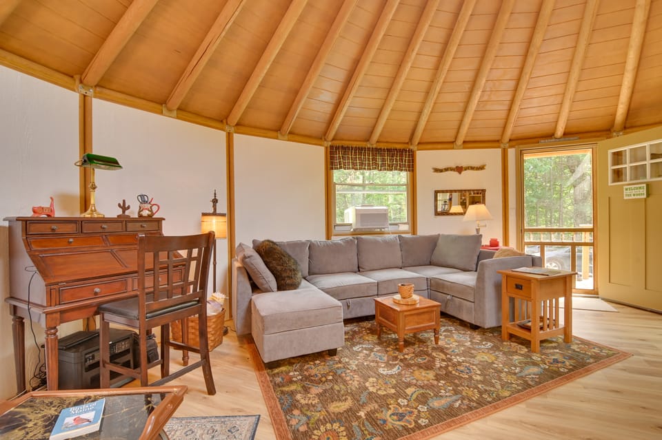 Unique Yurt Cabin Experience in Woods w/ Hot Tub House in Long Lake
