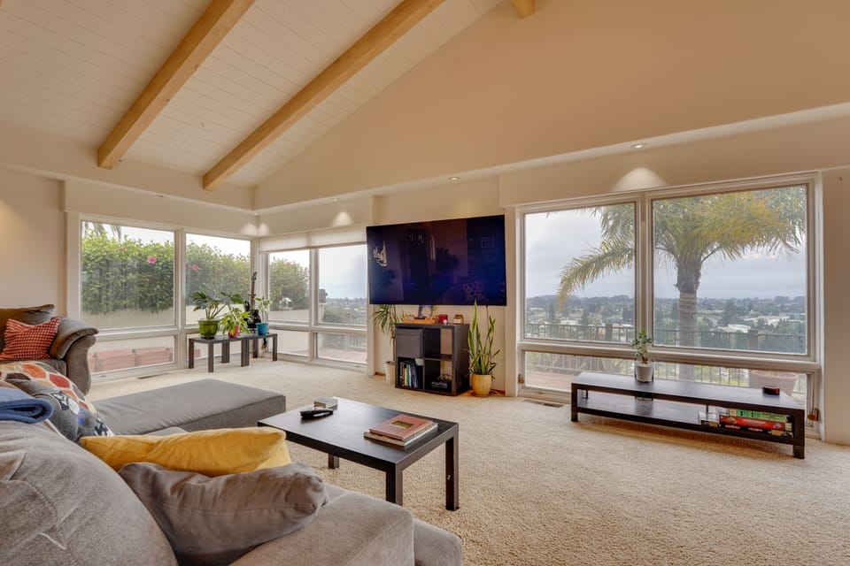 Ocean View + Private Garden: Santa Cruz Home House in San Francisco Bay Area