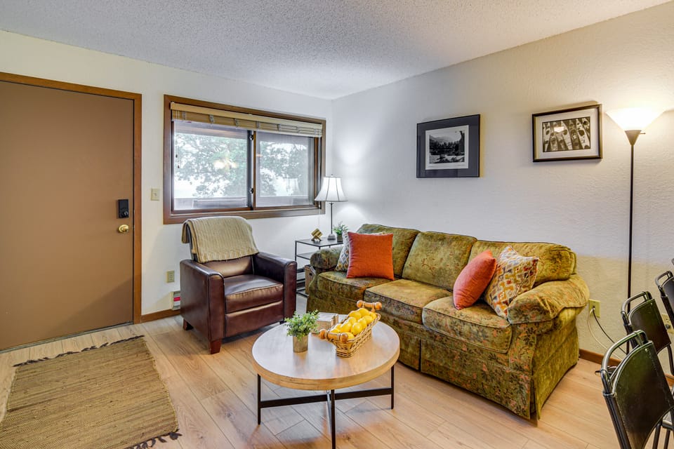 Condo with Beautiful Lake Views! Steps to Lake Apartment in Wisconsin