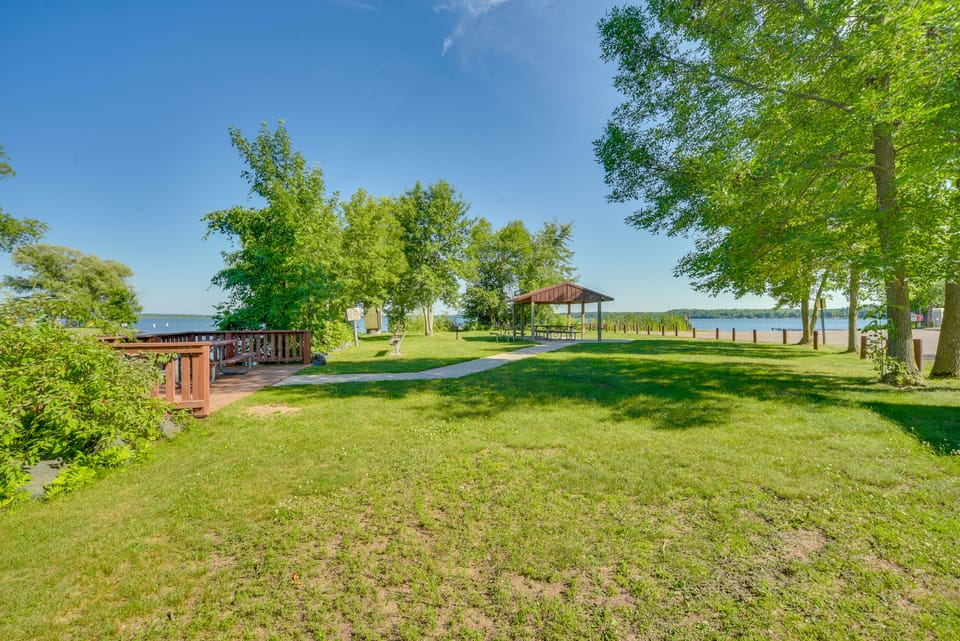 Condo with Beautiful Lake Views! Steps to Lake Apartment in Wisconsin
