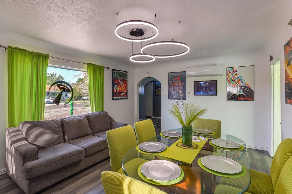 Alien-Crash-Site-Themed Retreat in Roswell House in Roswell