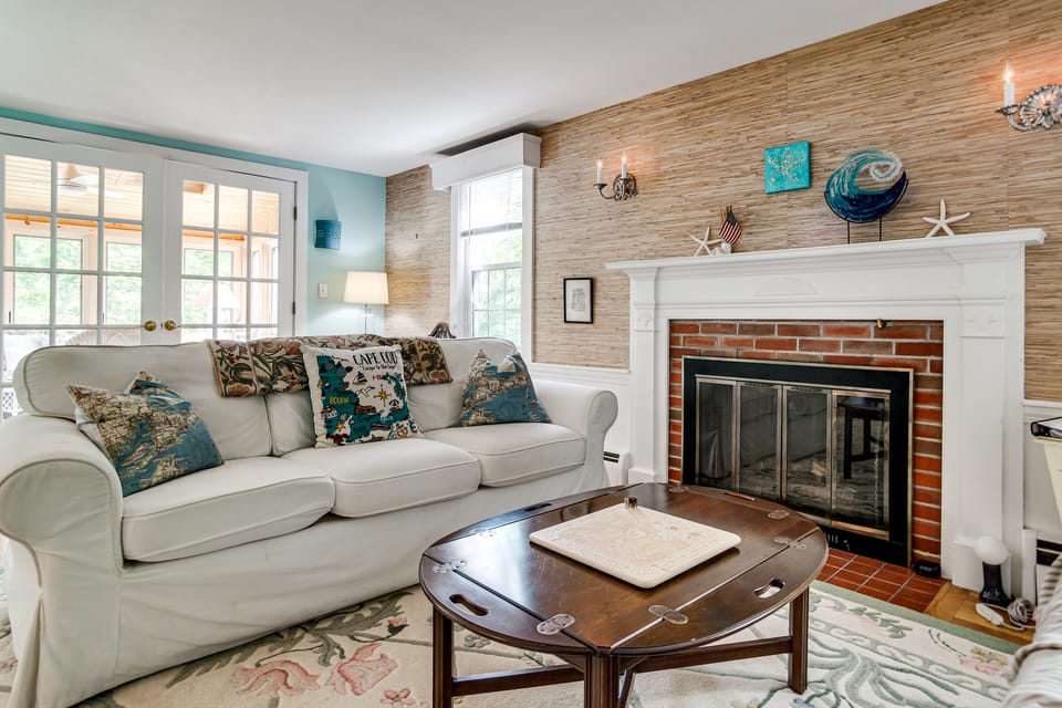 Walk to Beaches! Waterfront Hyannis Gem w/ Sunroom House in Hyannis Port