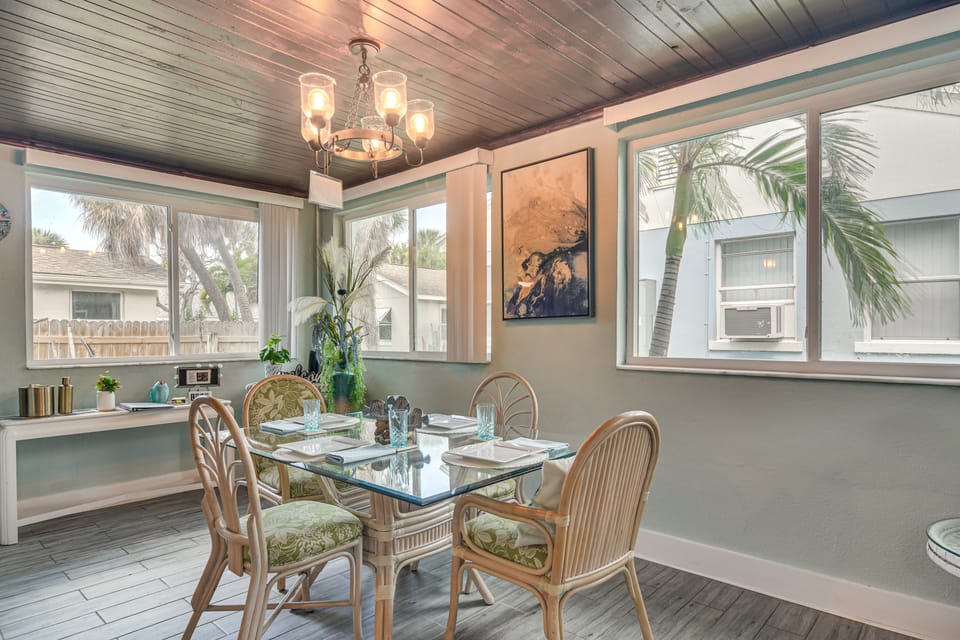 Walk to Beach & Dining! Unique St. Pete Getaway House in Saint Pete Beach