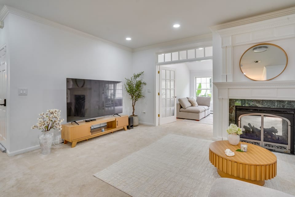 Serene & Sleek Family Retreat w/ Office in Shirley House in Middlesex County