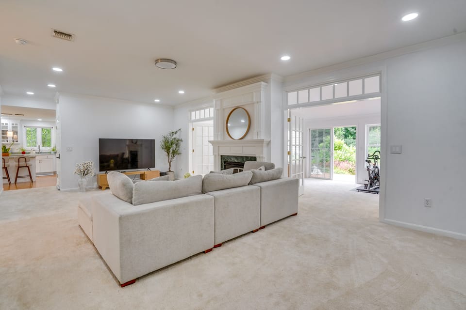 Serene & Sleek Family Retreat w/ Office in Shirley House in Middlesex County