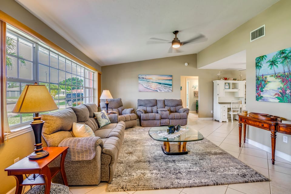 Rubicon Canal w/ Dock, Boat Lift & Private Pool House in Cape Coral
