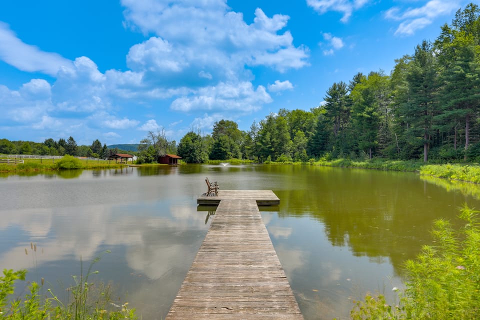 On Horse Farm! Home w/ Pond Access in Spring Creek House in Allegheny River
