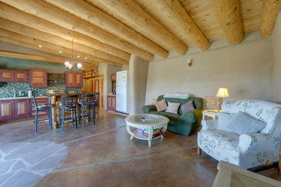 Serene, Family-Sized Off Grid Earthship w/ Big Mtn House in New Mexico