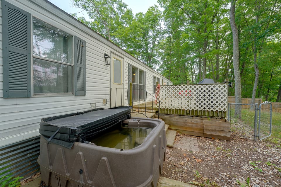 Hot Tub + Dock! Lakefront Angler's Oasis in Irons House in Michigan