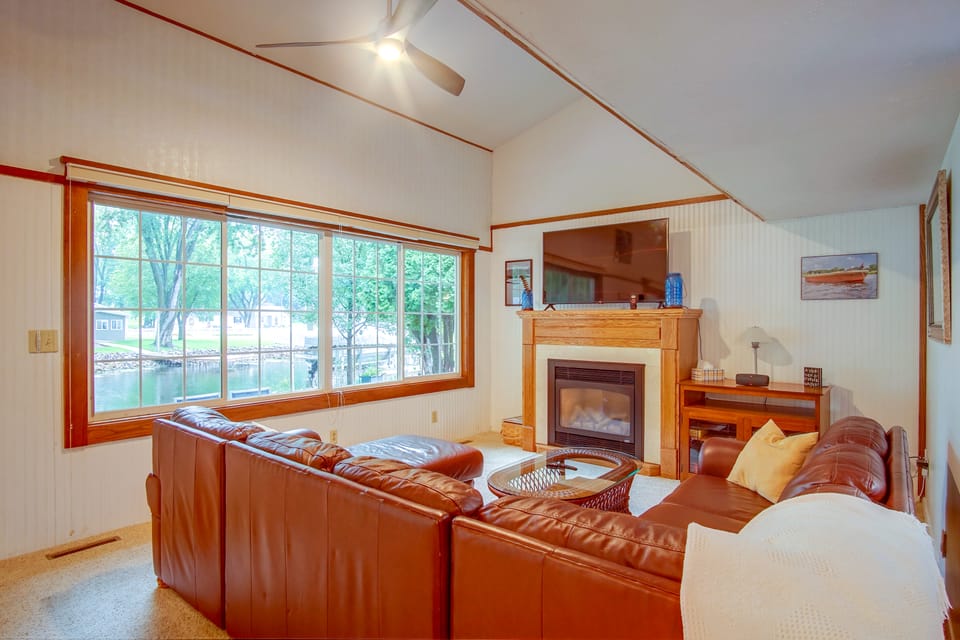 West Okoboji Waterfront Home w/ Private Dock House in Iowa