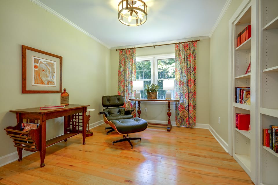 Office, Deck, Yard: Thomasville Gem on Golf Course House in North Carolina
