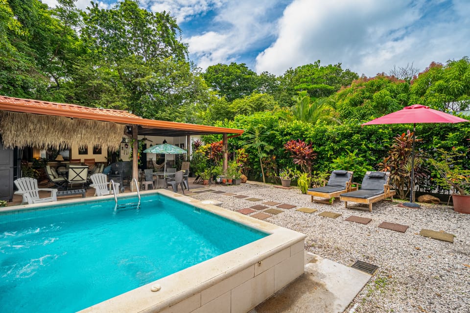 Poolside Playa Carrillo Hideaway, Walk to Beach House in Guanacaste Province