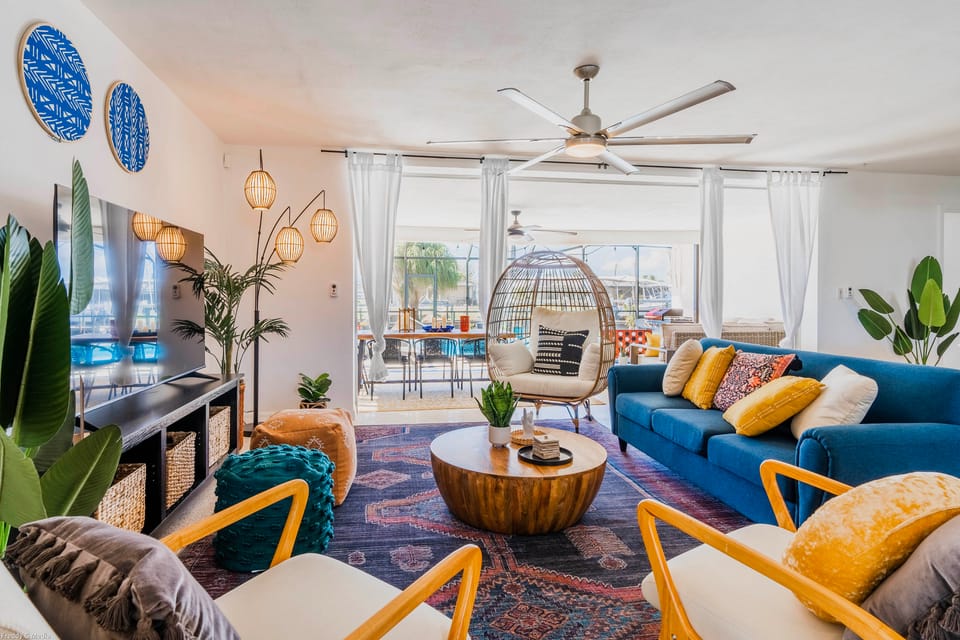Pool & Dock! Walk to Downtown Dining & Nightlife House in Cape Coral
