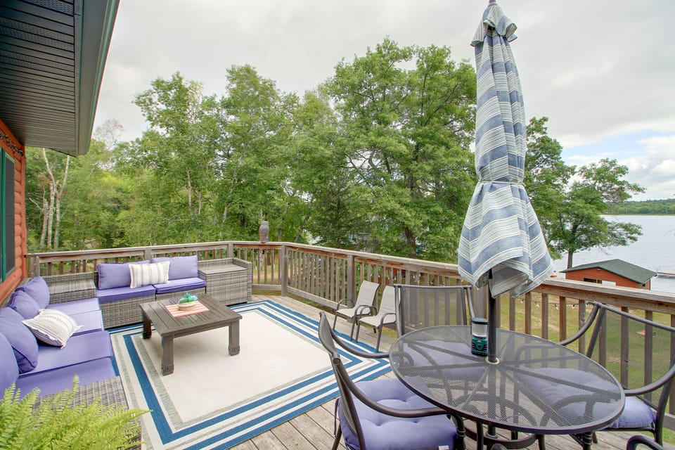 Family Cabin on Sibley Lake: Deck + Dock Access House in Pequot Lakes