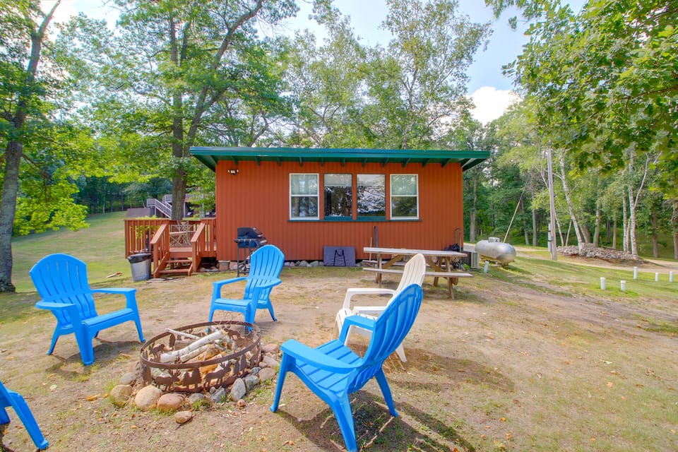 Sibley Lake Waterfront Cabin on 28-Acres w/ Dock House in Pequot Lakes