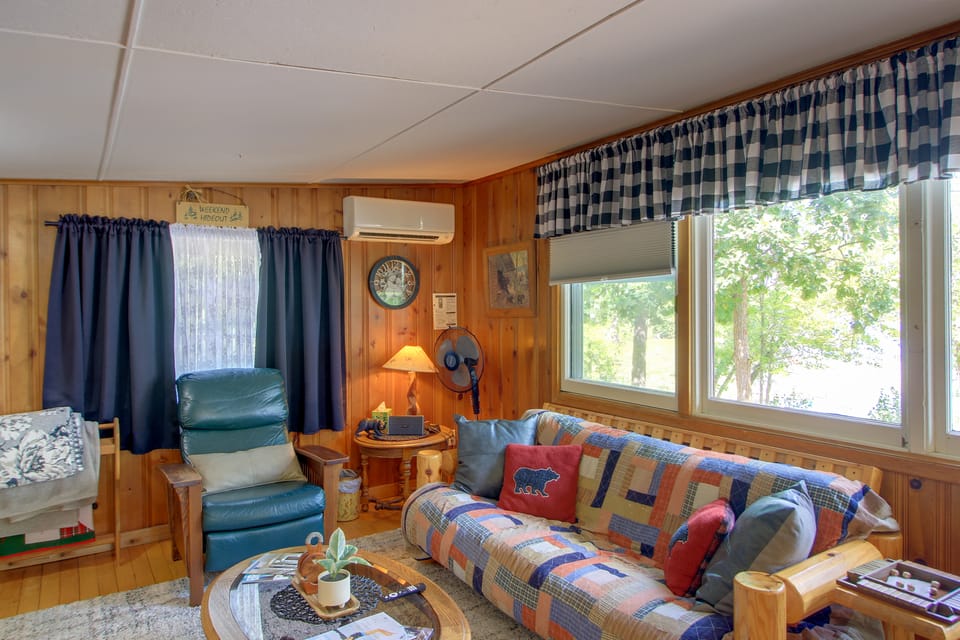 Sibley Lake Waterfront Cabin on 28-Acres w/ Dock House in Pequot Lakes