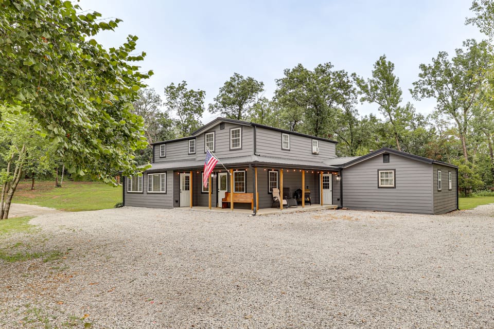 115-Acre Retreat w/ Private Lake in Maysville House in Missouri