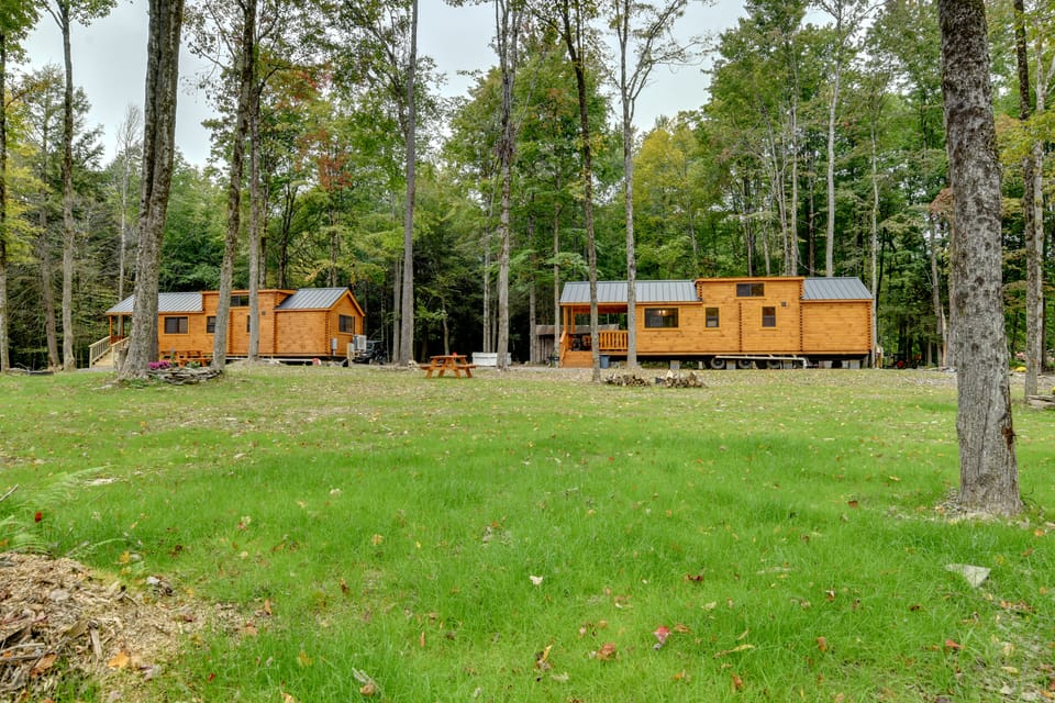 Hike, Bike & Stargaze! Oxford Cabin w/ Fire Pit House in New York