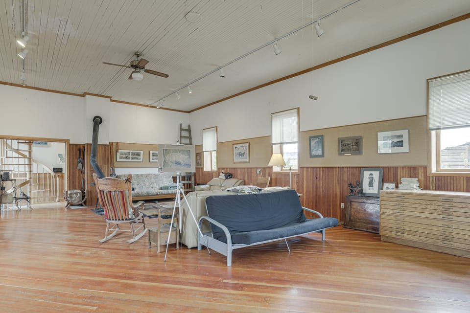 Converted Historic Schoolhouse: Wyoming Retreat House in Wyoming