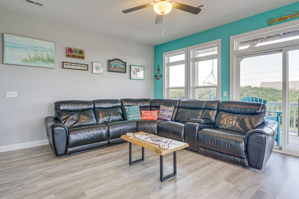 Stroll to Beach! Family Surf City Home w/ Views House in Surf City