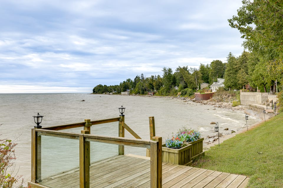 Lake Huron Haven: Private Shoreline, Deck & Views! House in Michigan