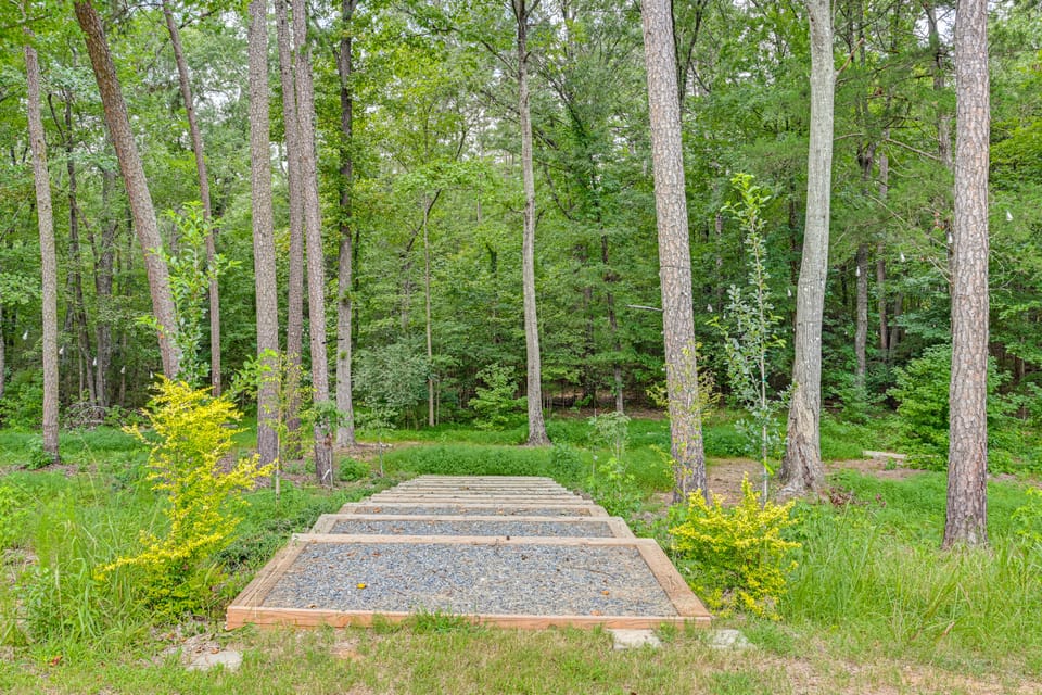 17-Acre Midland Escape: Pool Table & Private Yard House in North Carolina