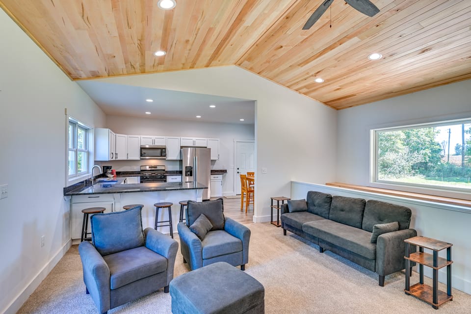 Large Deck w/ Views! Brand New Three Rivers Home House in Michigan