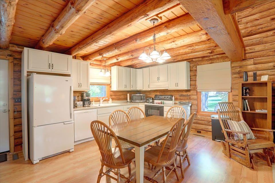Waterfront Log Cabin w/ Fire Pit in Mayville! House in Allegheny River