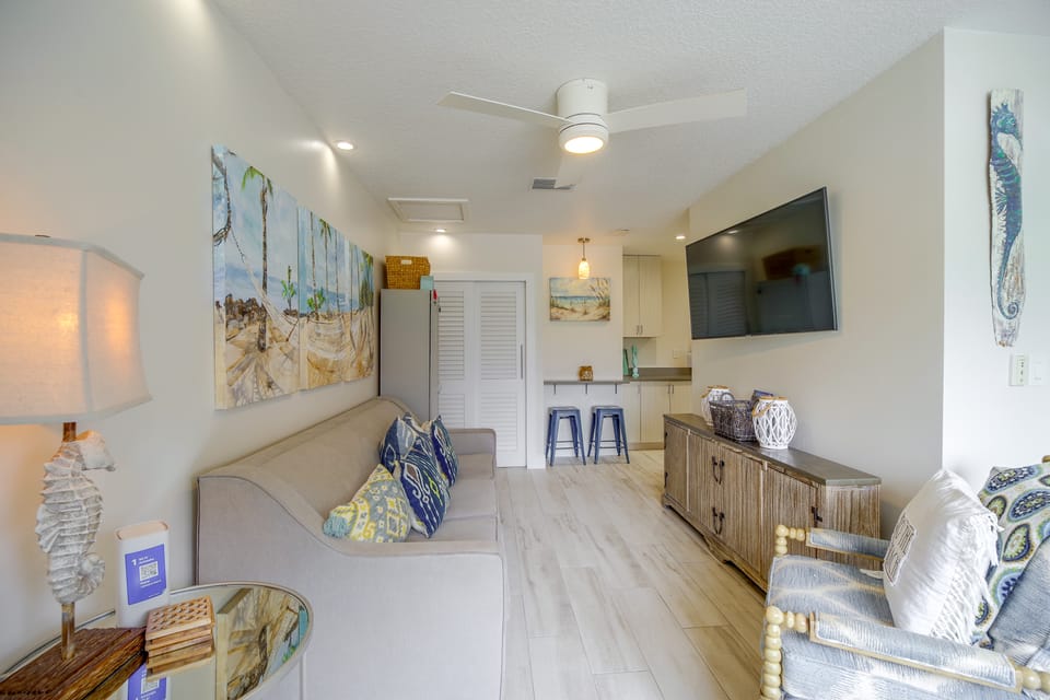 Cape Canaveral Getaway w/ Pool - Walk to Beach Apartment in Cape Canaveral