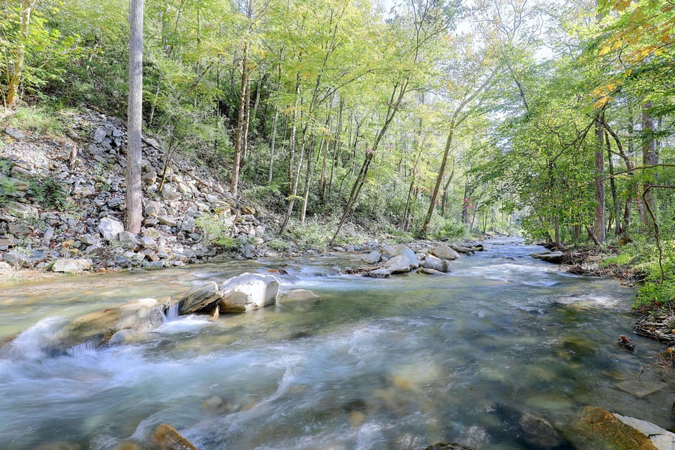 Hot Tub, Trail On-Site! Creekside Cabin in Marion House in North Carolina