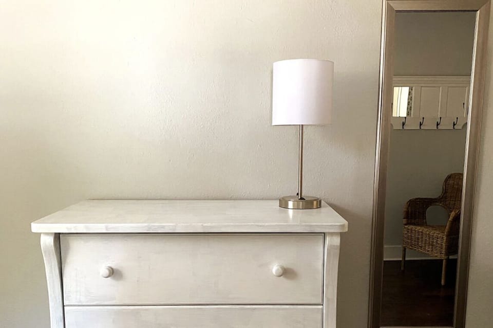 Each bedroom has a full sized mirror.