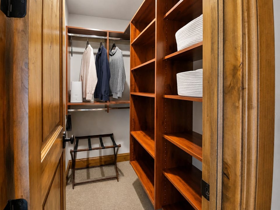 Walk In Closet for Queen Guest Bedroom