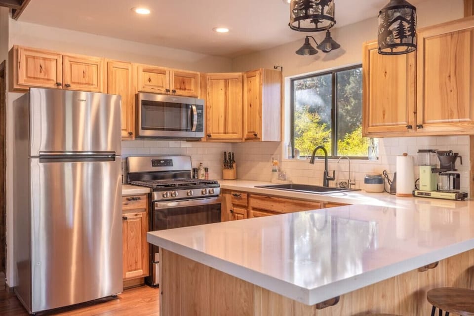 Sleek kitchen with modern appliances