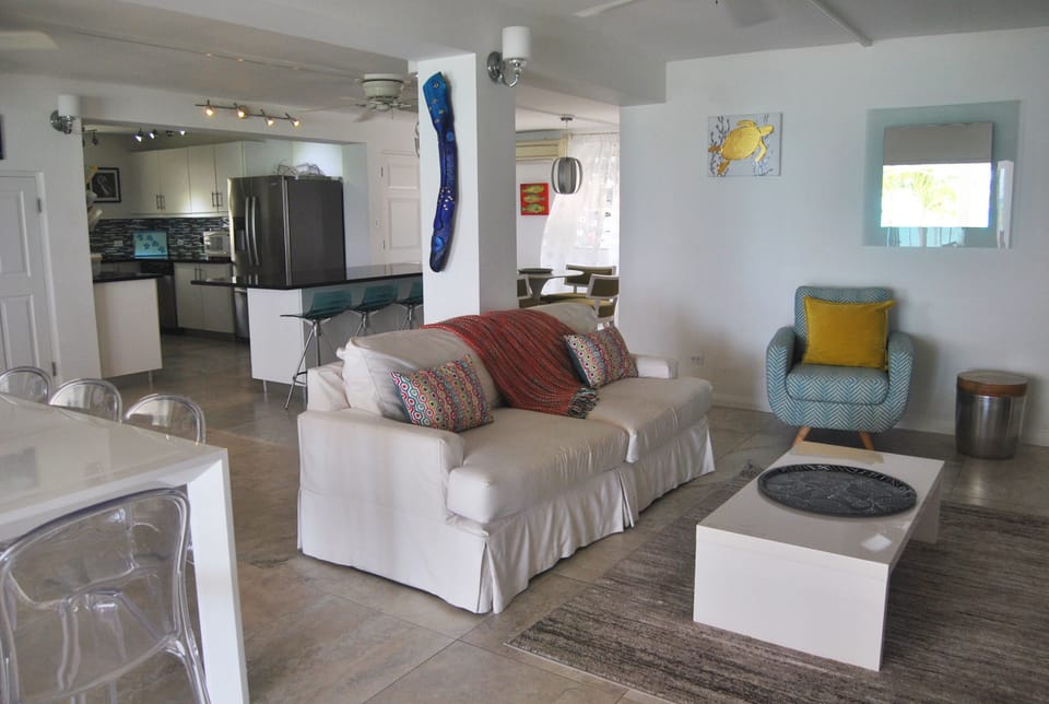 Open plan living area
