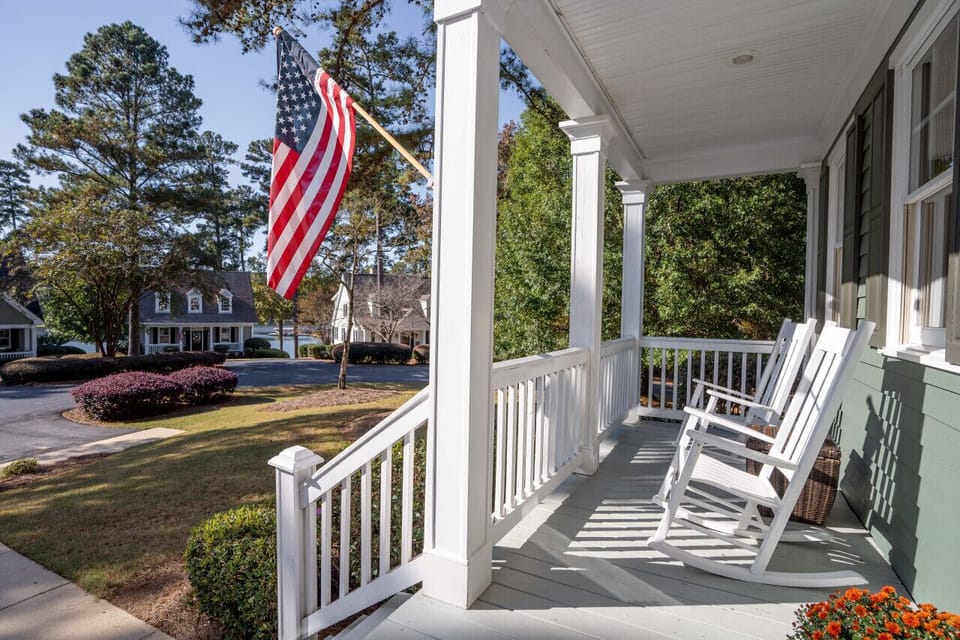 Lower front porch