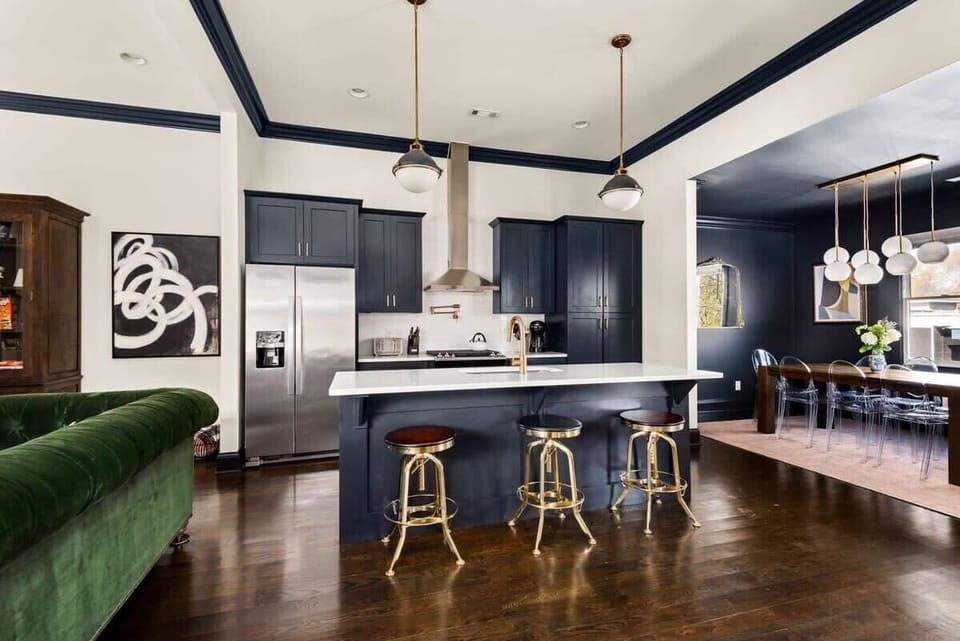 Open concept kitchen, living, and dining - perfect for a large group or small family gathering!