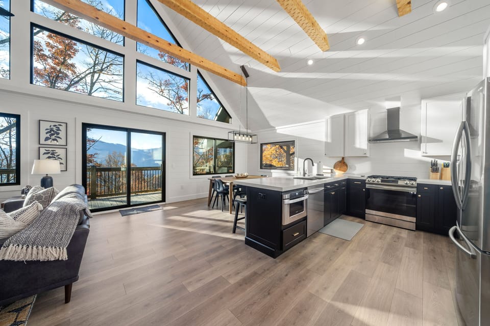 The chef's kitchen is impressive. Entertain while your chef prepares meals!