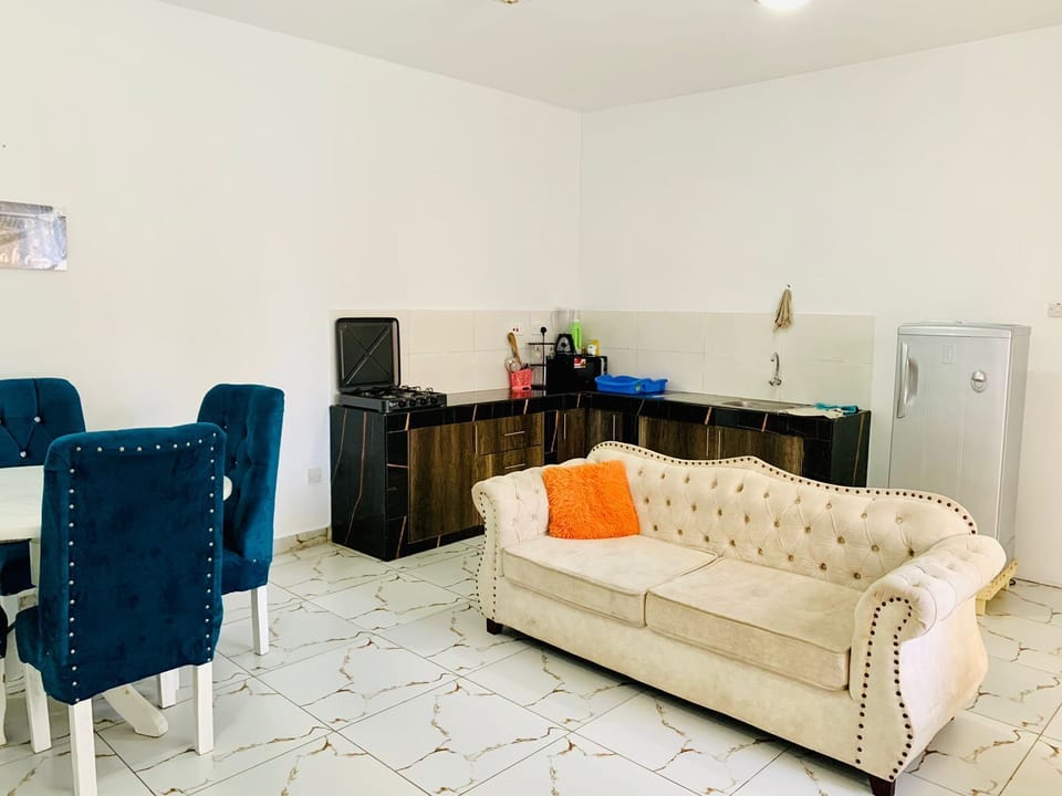 Business Apartment | Living area | 24-inch Smart TV with digital channels