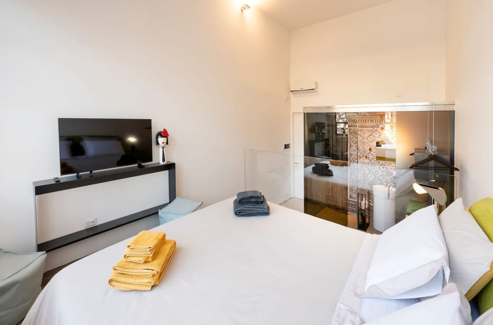 Luxury Double Room | Frette Italian sheets, premium bedding, down comforters