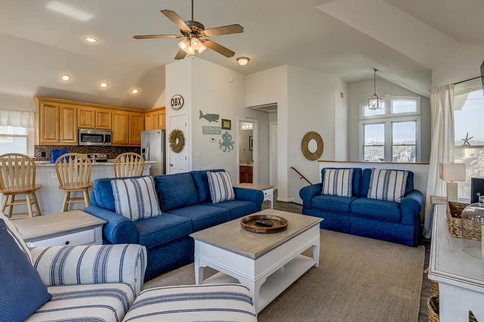 Top-Level Living Area with Deck Access