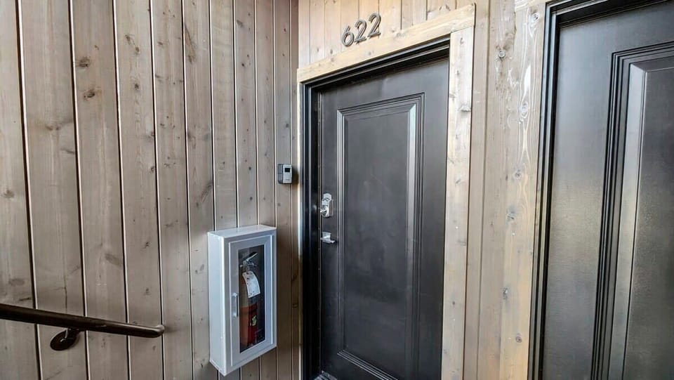 Store your outdoor gear in the private ski locker before heading into the home.