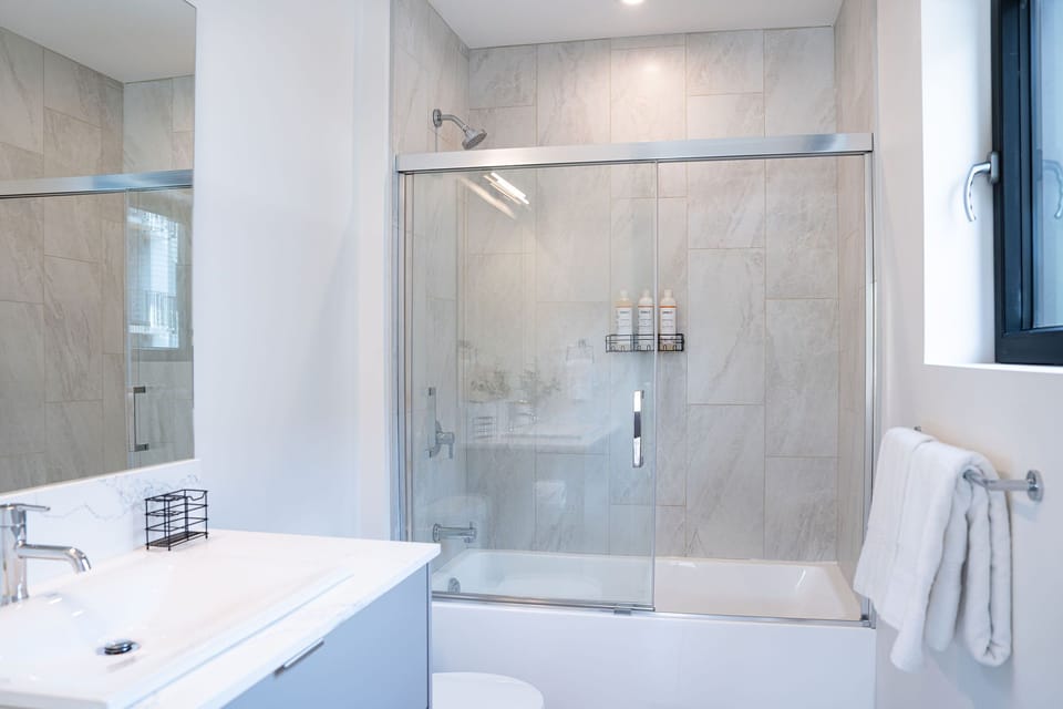 Ensuite bathroom attached to the primary bedroom